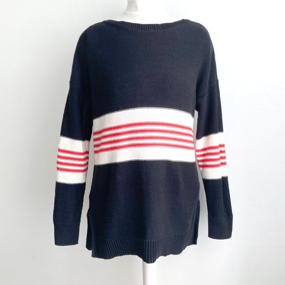 Ann Taylor Sporty Stripe Sweater - Picture 2 of 10